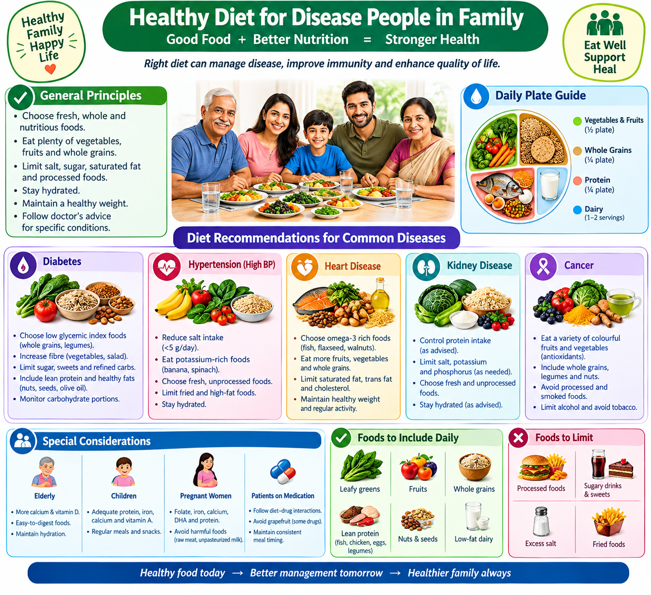 healthy diet for diease people in family